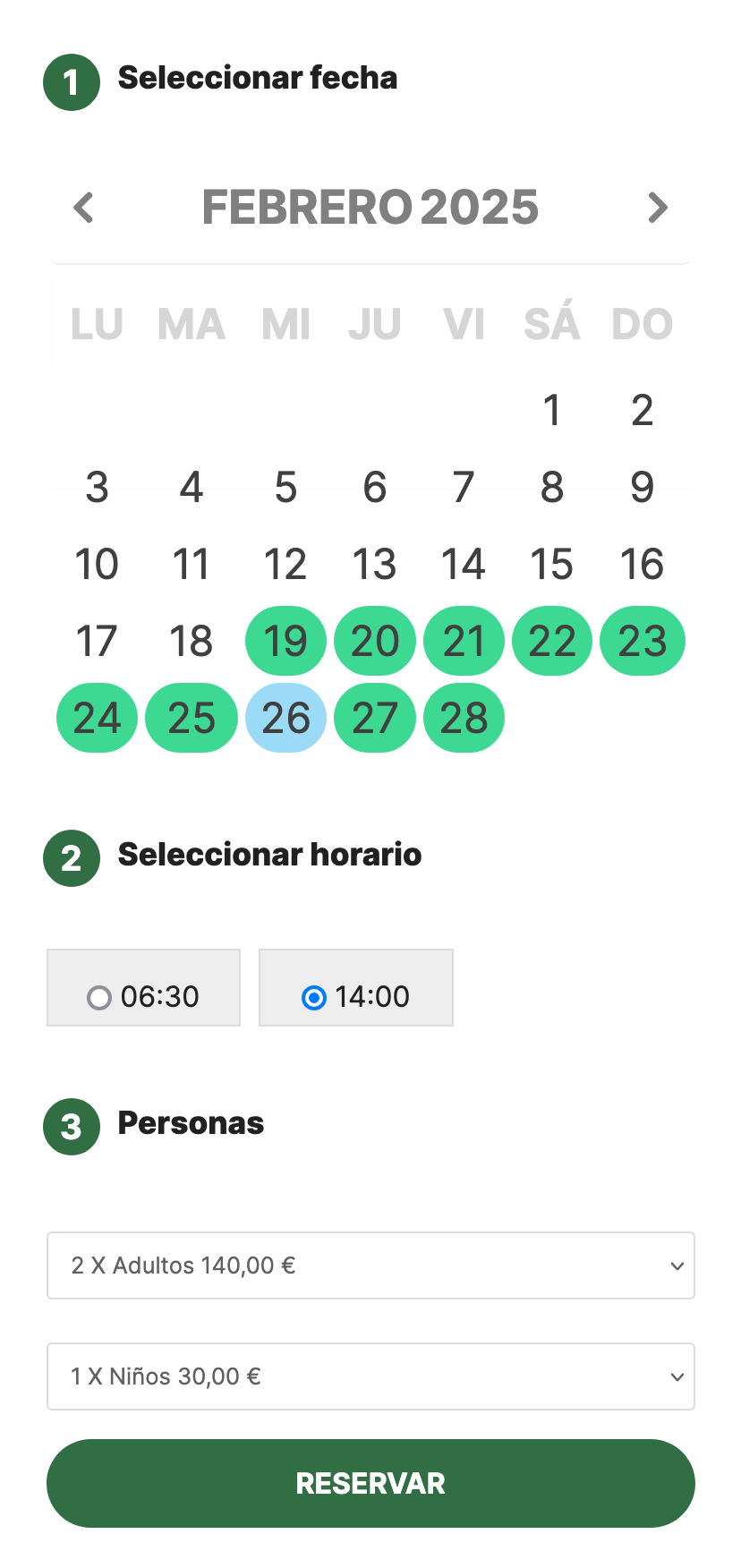 booking